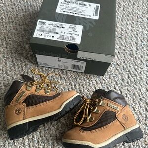 Timberland Kids Tan and Brown Boots